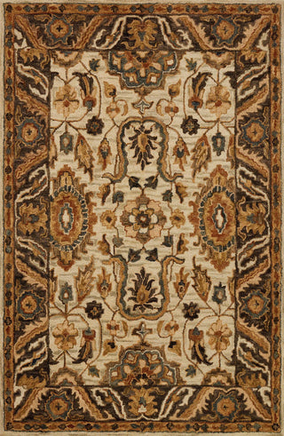 Loloi Victoria VK-02 Ivory/Dk Taupe Area Rug Main Image