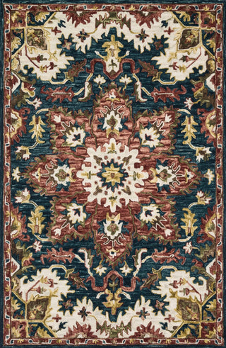 Loloi Victoria VK-13 Teal/Raspberry Area Rug Main Image