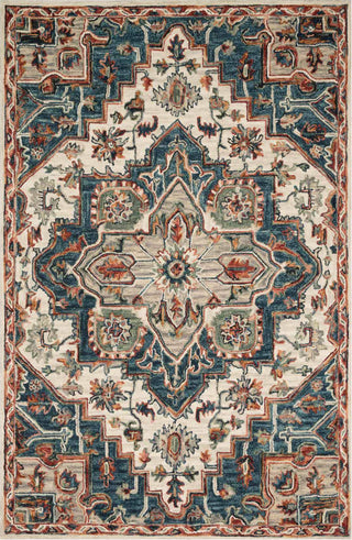 Loloi Victoria VK-16 Blue/Red Area Rug main image