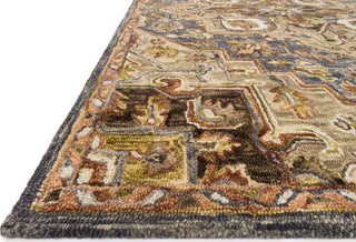 Loloi Victoria VK-16 Smoke/Sand Area Rug Corner Featured