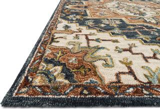 Loloi Victoria VK-19 Blue/Multi Area Rug Corner Image Feature