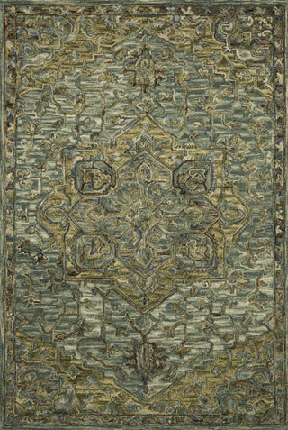 Loloi Victoria VK-20 Dark Green/Tobacco Area Rug main image