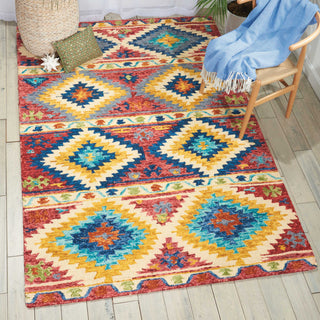 Nourison Vivid VIV02 Multicolor Area Rug Detail Image