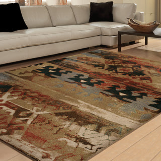 Orian Rugs Vivacious Zodiac Multi Area Rug Room Scene Feature