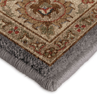 Orian Rugs Vivacious Queen Elizabeth Gray Area Rug Corner Shot