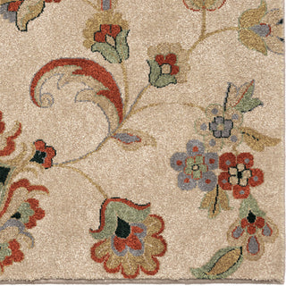 Orian Rugs Vivacious Flower Fields Beige Area Rug Close Up