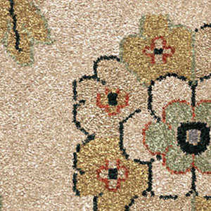 Orian Rugs Vivacious Flower Fields Beige Area Rug Swatch