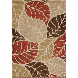 Orian Rugs Vivacious Leaf Levels Beige Area Rug main image