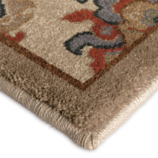 Orian Rugs Vivacious Tangier Beige Area Rug Corner Shot