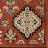 Orian Rugs Vivacious Tangier Burnt Red Area Rug Close Up