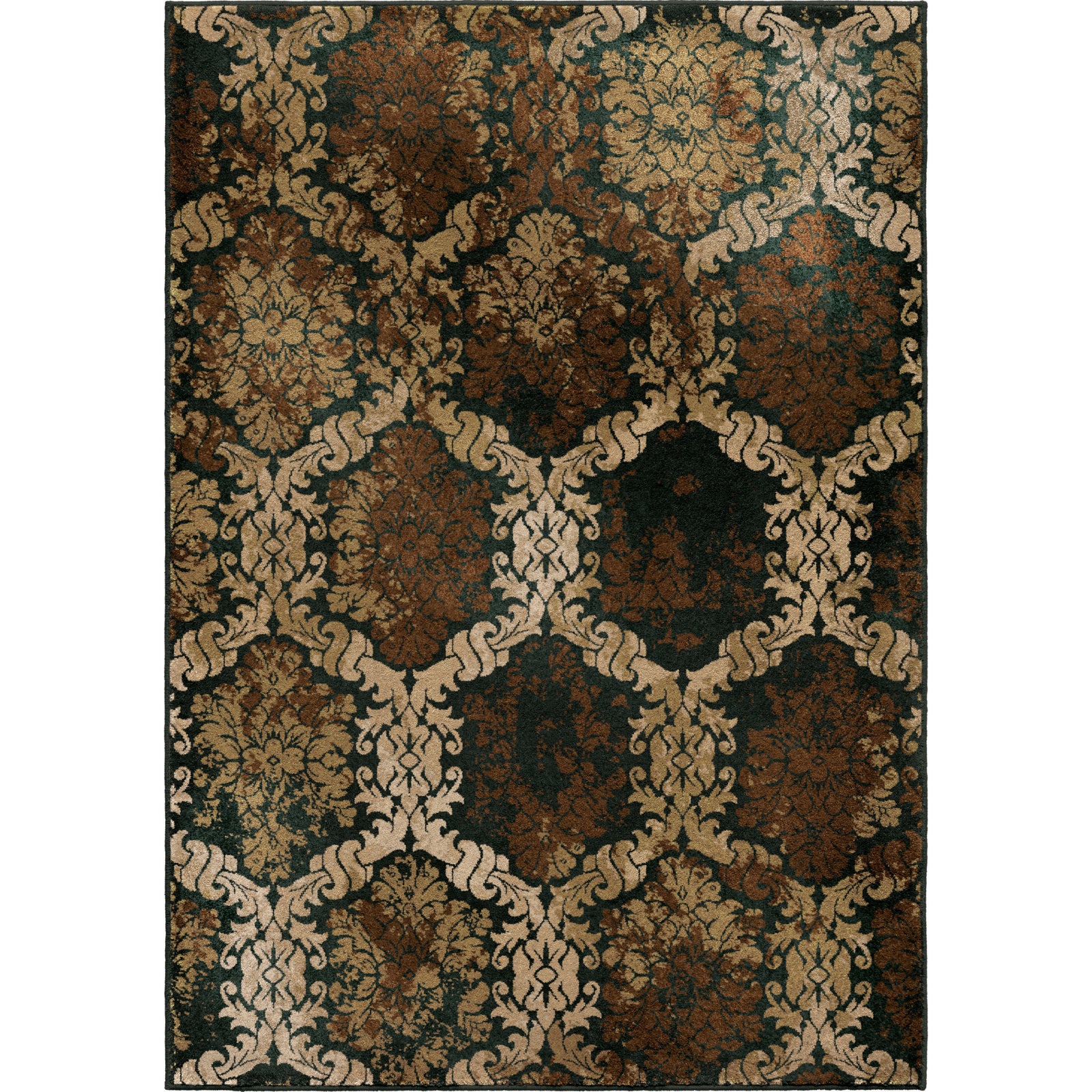Orian Rugs Vivacious Thorncliffe Brown Area Rug main image