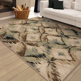 Orian Rugs Vivacious Primera Beige Area Rug Room Scene Feature