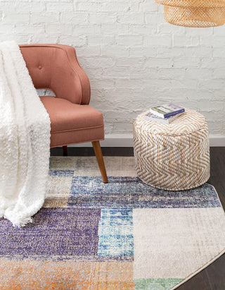 Unique Loom Vivid T-VIVD1 Multi Area Rug Octagon Lifestyle Image