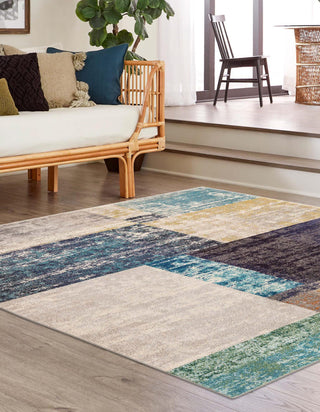 Unique Loom Vivid T-VIVD1 Multi Area Rug Square Lifestyle Image