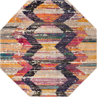 Unique Loom Vivid T-VIVD2 Multi Area Rug Octagon Top-down Image