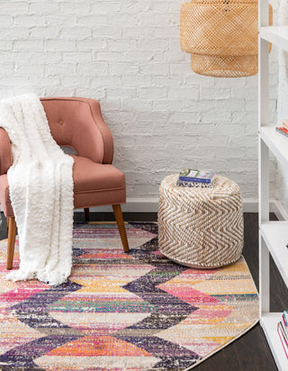 Unique Loom Vivid T-VIVD2 Multi Area Rug Octagon Lifestyle Image