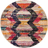 Unique Loom Vivid T-VIVD2 Multi Area Rug Round Top-down Image