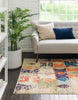 Unique Loom Vivid T-VIVD5 Ivory Area Rug Rectangle Lifestyle Image