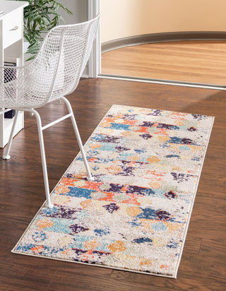 Unique Loom Vivid T-VIVD5 Ivory Area Rug Runner Lifestyle Image