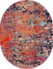 Unique Loom Vivid T-VIVD6 Multi Area Rug Oval Top-down Image