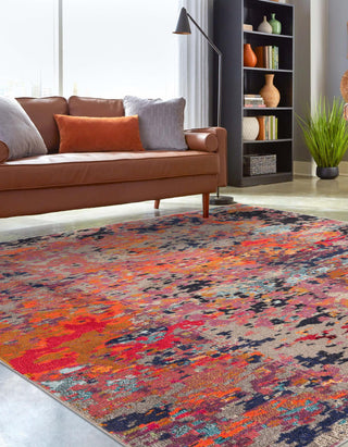 Unique Loom Vivid T-VIVD6 Multi Area Rug Square Lifestyle Image