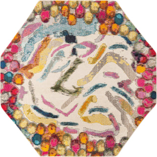 Unique Loom Vivid T-VIVD7 Multi Area Rug Octagon Top-down Image