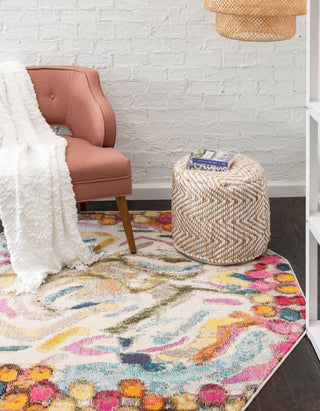 Unique Loom Vivid T-VIVD7 Multi Area Rug Octagon Lifestyle Image