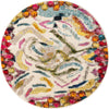 Unique Loom Vivid T-VIVD7 Multi Area Rug Round Top-down Image