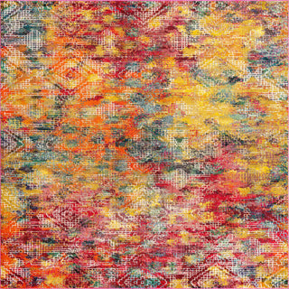 Unique Loom Vivid T-VIVD8 Multi Area Rug Square Top-down Image