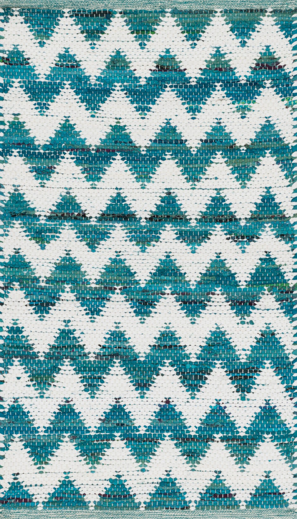 Loloi Vivian HVI01 Turquoise Area Rug main image