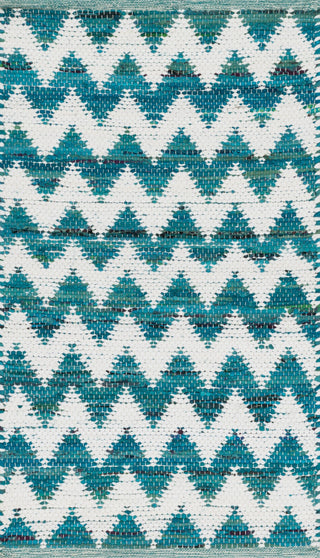 Loloi Vivian HVI01 Turquoise Area Rug main image