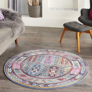 Nourison Vintage Kashan VKA06 Grey/Multi Area Rug