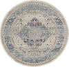 Nourison Vintage Kashan VKA07 Ivory Blue Area Rug