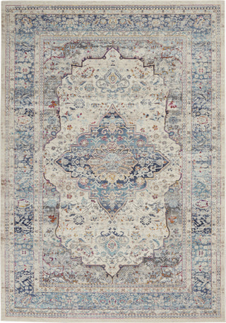 Nourison Vintage Kashan VKA07 Ivory Blue Area Rug