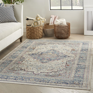 Nourison Vintage Kashan VKA07 Ivory Blue Area Rug