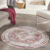 Nourison Vintage Kashan VKA07 Red/Ivory Area Rug
