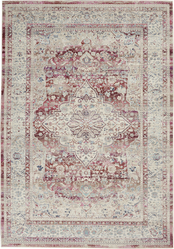 Nourison Vintage Kashan VKA07 Red/Ivory Area Rug