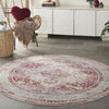 Nourison Vintage Kashan VKA07 Red/Ivory Area Rug