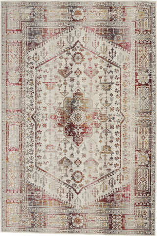 Nourison Vintage Kashan VKA08 Ivory Red Area Rug