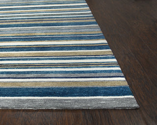 Rizzy Villa VLA101 TEAL Area Rug Corner Image