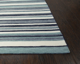 Rizzy Villa VLA105 Aqua/Gray Area Rug Corner Image