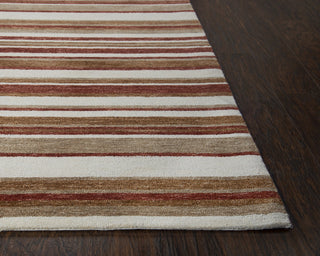 Rizzy Villa VLA106 RUST Area Rug Corner Image