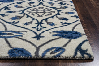 Rizzy Valintino VN9522 Ivory Area Rug Edge Shot