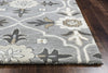 Rizzy Valintino VN9687 Gray Area Rug Corner Image