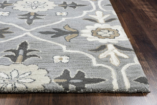 Rizzy Valintino VN9687 Gray Area Rug Corner Image