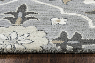 Rizzy Valintino VN9687 Gray Area Rug Closeup