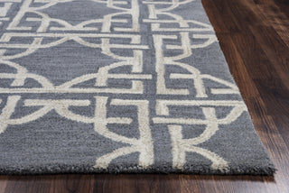 Rizzy Valintino VN9688 Blue Area Rug Edge Shot