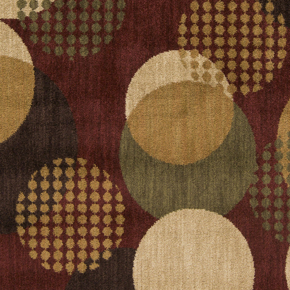 Surya Ventura VNT-7000 Burgundy Machine Loomed Area Rug Sample Swatch