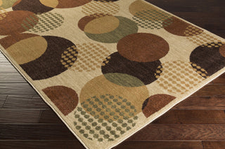 Surya Ventura VNT-7001 Beige Machine Loomed Area Rug Corner Shot