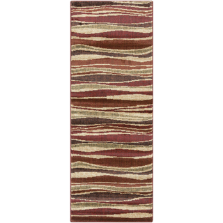 Surya Ventura VNT-7027 Burgundy Area Rug 2'7'' x 7'3'' Runner